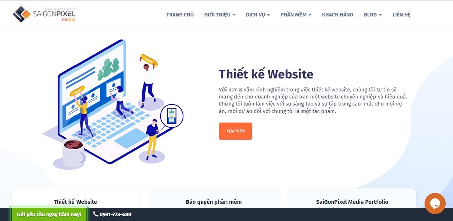 Công ty thiết kế website Sài Gòn Pixel Media