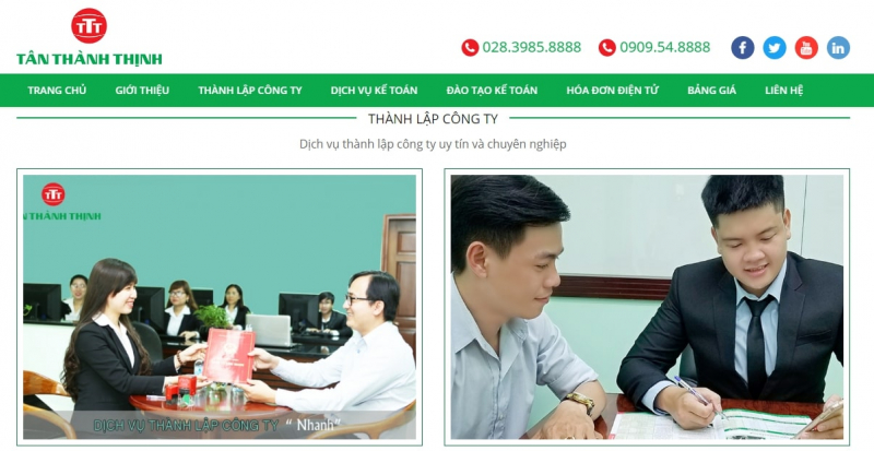 Thành lập công ty - Dịch vụ kế toán - thuế Tân Thành Thịnh